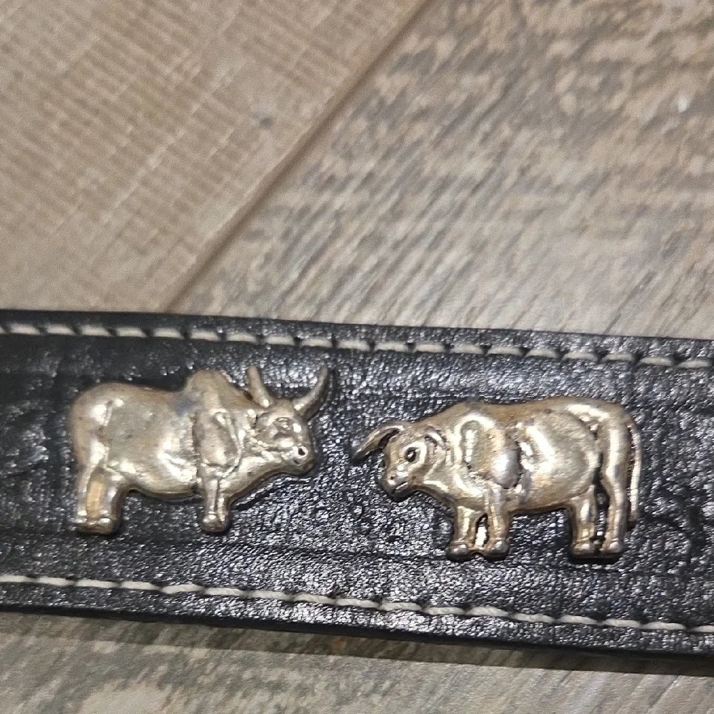 Men's Black Leather Belt